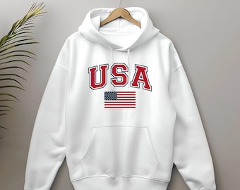USA Flag Hoodie: Patriotic American Pride Sweatshirt