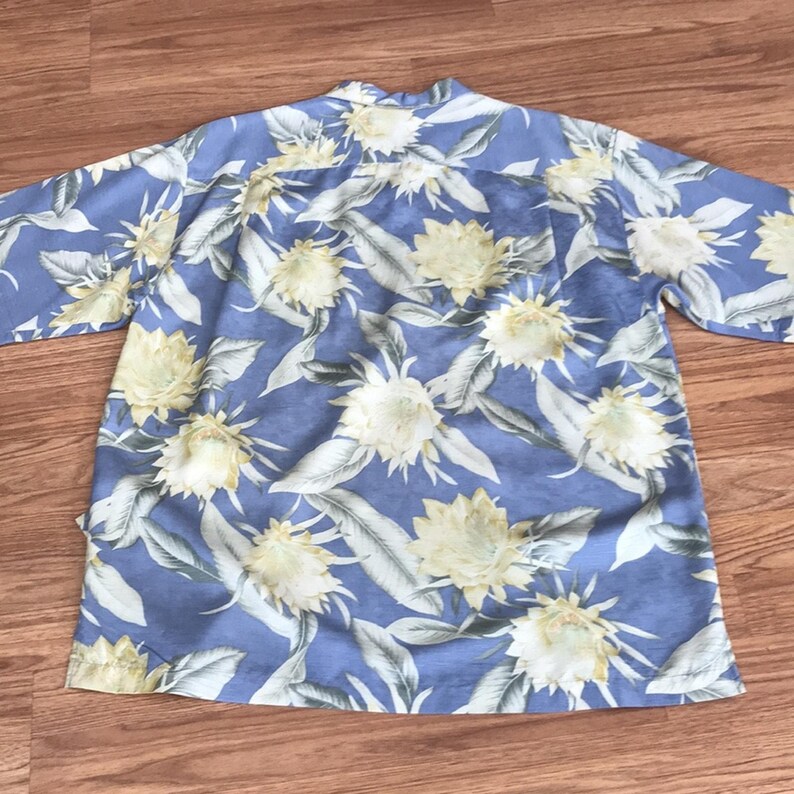 Tommy Bahama Hemdknopf Down 100% Seide M Medium Bild 4