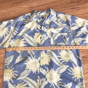 Tommy Bahama Hemdknopf Down 100% Seide M Medium Bild 3