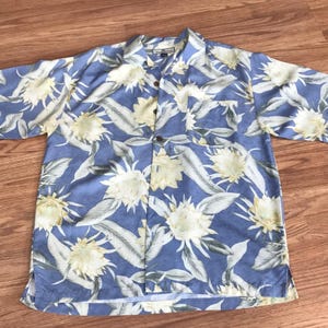 Tommy Bahama Hemdknopf Down 100% Seide M Medium Bild 1