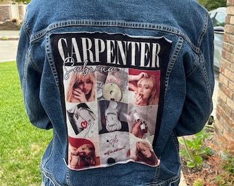 Sabrina Carpenter Upcycled Jeansjacke Denim Jacke Größe Medium