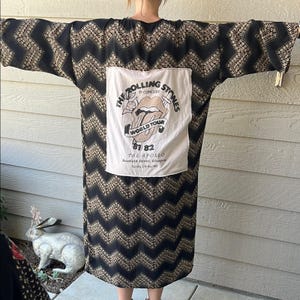 The Rolling Stones Upcycled Duster Kimono Cover OS Bohemian