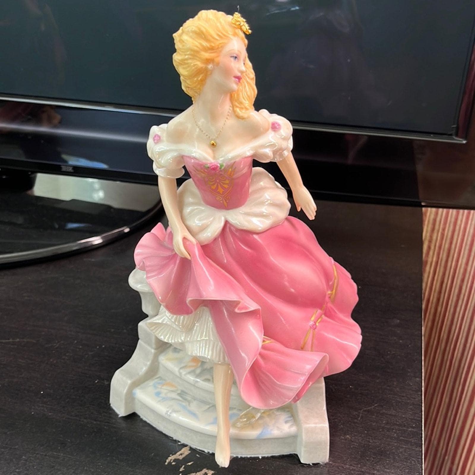 Vintage Franklin Mint Cinderella Porcelain Figurines Designed by
