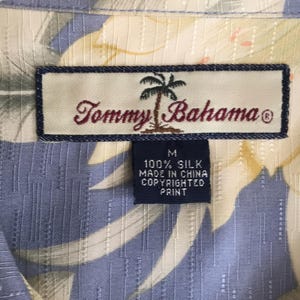 Tommy Bahama Hemdknopf Down 100% Seide M Medium Bild 5