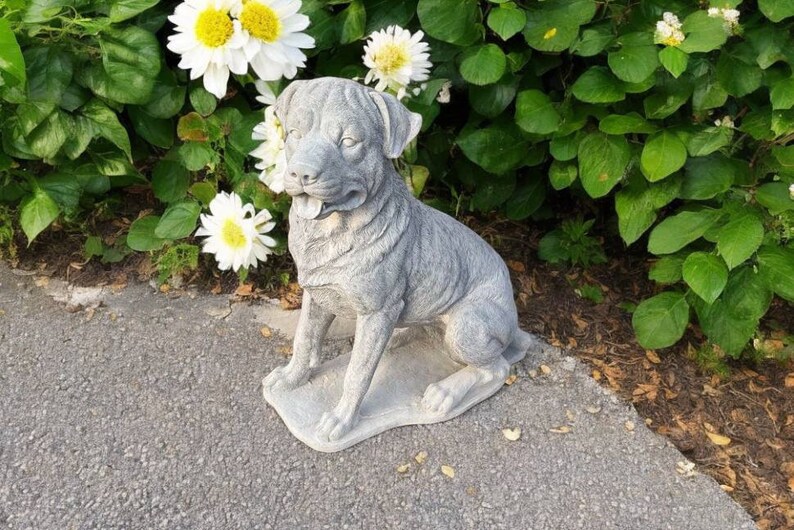 Rottweiler Dog Figure, Large Rottweiler Dog Sculpture, Outdoor Pet ...