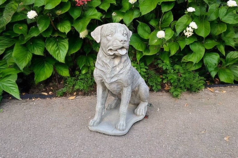 Rottweiler Dog Figure, Large Rottweiler Dog Sculpture, Outdoor Pet ...