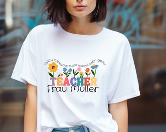 T-Shirt Teacher Gift Personalization Graduation Gift Study Teaching Traineeship Trainee Teacher English Primary School