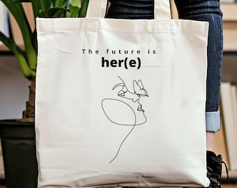 Borsa empowerment femminismo attivismo woman power girl power regalo arte femminista grafica minimalista regalo fidanzata borsa
