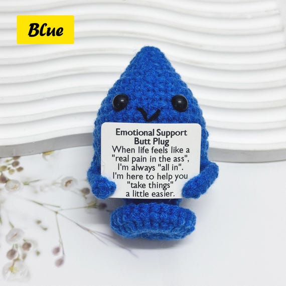 Funny Crochet Butt Plug,emotional Support Butt Plug,adult Toys,funny Gag Gift,mature Gift,emotiona Support Gift,gift for Bestie/best Friends - Etsy Funny Crochet Butt Plug,emotional Support Butt Plug,adult Toys,funny Gag Gift,mature Gift,emotiona Support Gift,gift for Bestie/best Friends - Etsy