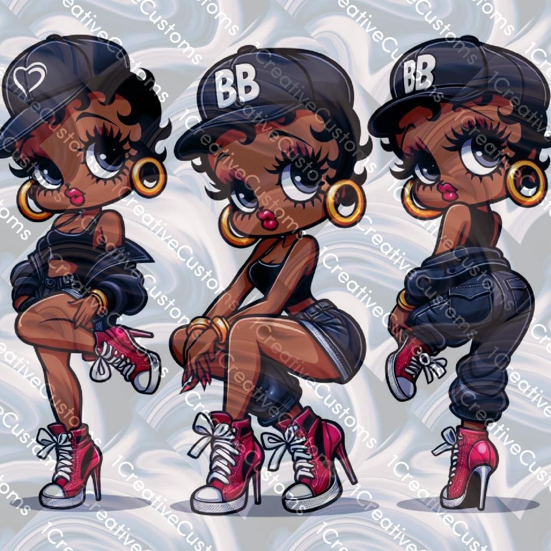 T-shirt Betty Boop Légende - Hommage à Esther Jones - Noir Classique Homme - 60s 80s 90s