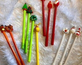 Christmas pens - ambulatory.creations