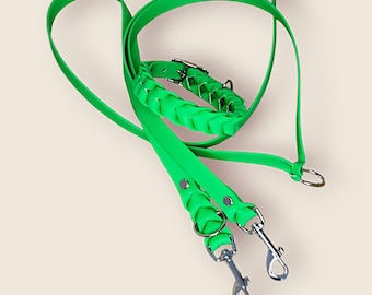 Set collar&leash made of Biothane