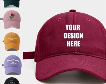 Gorra bordada personalizada con texto o logotipo, gorra personalizada, gorra de béisbol, regalo para papá, mamá, novia, despedida de soltera, regalo para el día de la madre