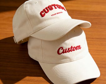 Custom Embroidered Hat, Embroidered Logo Baseball Cap，Custom 3D text logo, Mothers day gift,Custom Caps Sorority Hat Unisex Baseball Cap