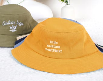 Geborduurde hoed Hoed met aangepaste tekst/logo Gepersonaliseerde zonnehoed Wandelen Campinghoed Zomerhoed Reishoed, feesthoed, cadeau voor vader, moeder, hem, haar