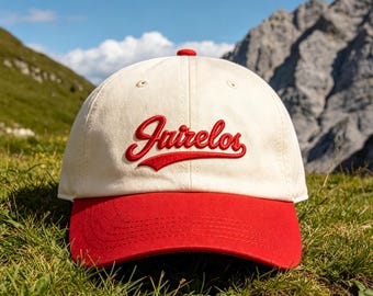 Custom Embroidered Two-tone baseball cap，Custom text logo，Custom Embroidered Hat，Dad Cap，Gift for Dad Mom Him Her Boyfriend VIP，Bride hat