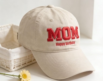 Custom Embroidered Hat ,Mothers day gift,Embroidered 3D Logo baseball cap，custom text logo, Custom Caps Sorority Hat Unisex Baseball Cap