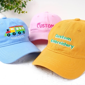 Custom Logo Text Kid Baseball Cap, Embroidered Kids Hat, Personalized Hat, Children&#39;s Hat, Baby Hat,Birthday Christmas Gift,Suitable 52-56cm