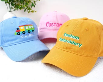 Custom Logo Text Kid Baseball Cap, Embroidered Kids Hat, Personalized Hat, Children's Hat, Baby Hat,Birthday Christmas Gift,Suitable 52-56cm