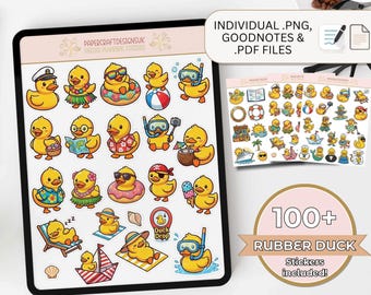 Cruise Duck Digital Stickers Planner PNG PDF Goodnotes, Cruise Travel Planner Rubber Duck Hunt, Cruise Ship Scavenger Hunt Tracker Stickers