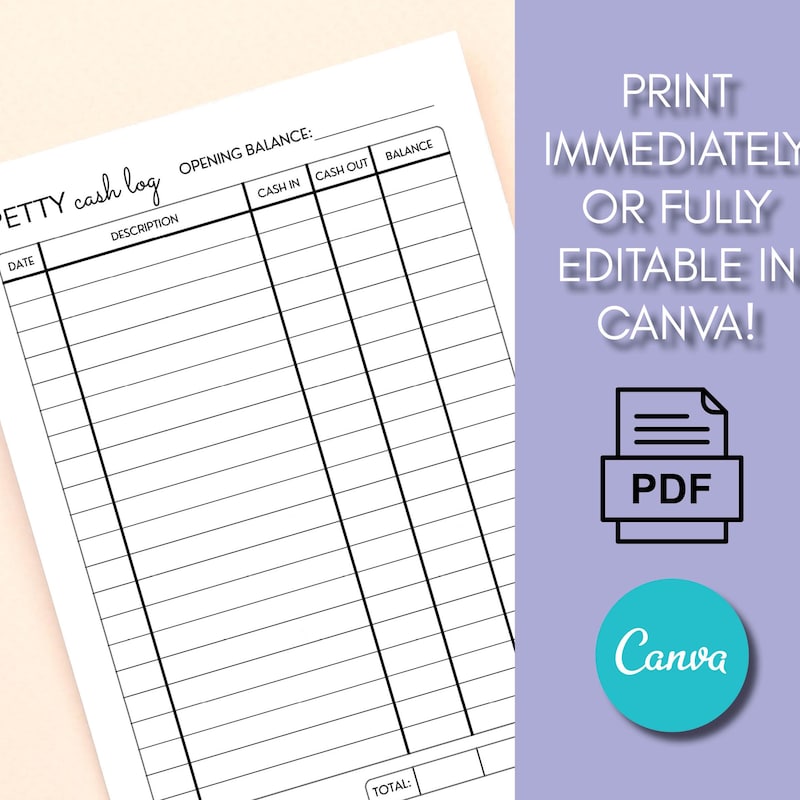 Tip Log Sheets Printable - Etsy