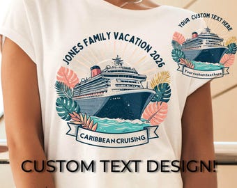 Custom Family Cruise 2026 2027 PNG, Personalized Family Cruise Squad Shirt Design, Alaska Caribbean Family Cruise Matching Vacation PNG
