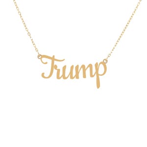 Trump Fine Jewelry Collection Necklace President Donald Trump Gift For Her MAGA Republicans Conservatives Christmas Stocking Stuffer