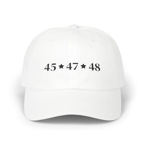 Trump&#39;s Third Term 2028 Classic Dad Cap with Unique 45 47 48 Design Perfect Gift for MAGA Republican Patriots, Fathers and Everyday Style