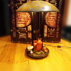 Snail Garden Mushroom Lamp