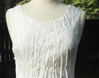 Natural White Habotai Tank Top