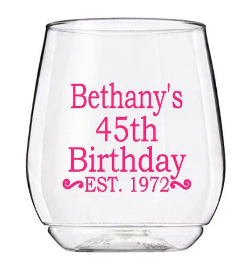 personalized birthday wine