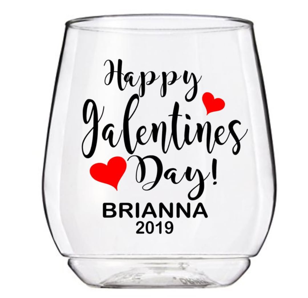 Galentine's Day Wine Glass Decals, Novelty Valentines Day Decal