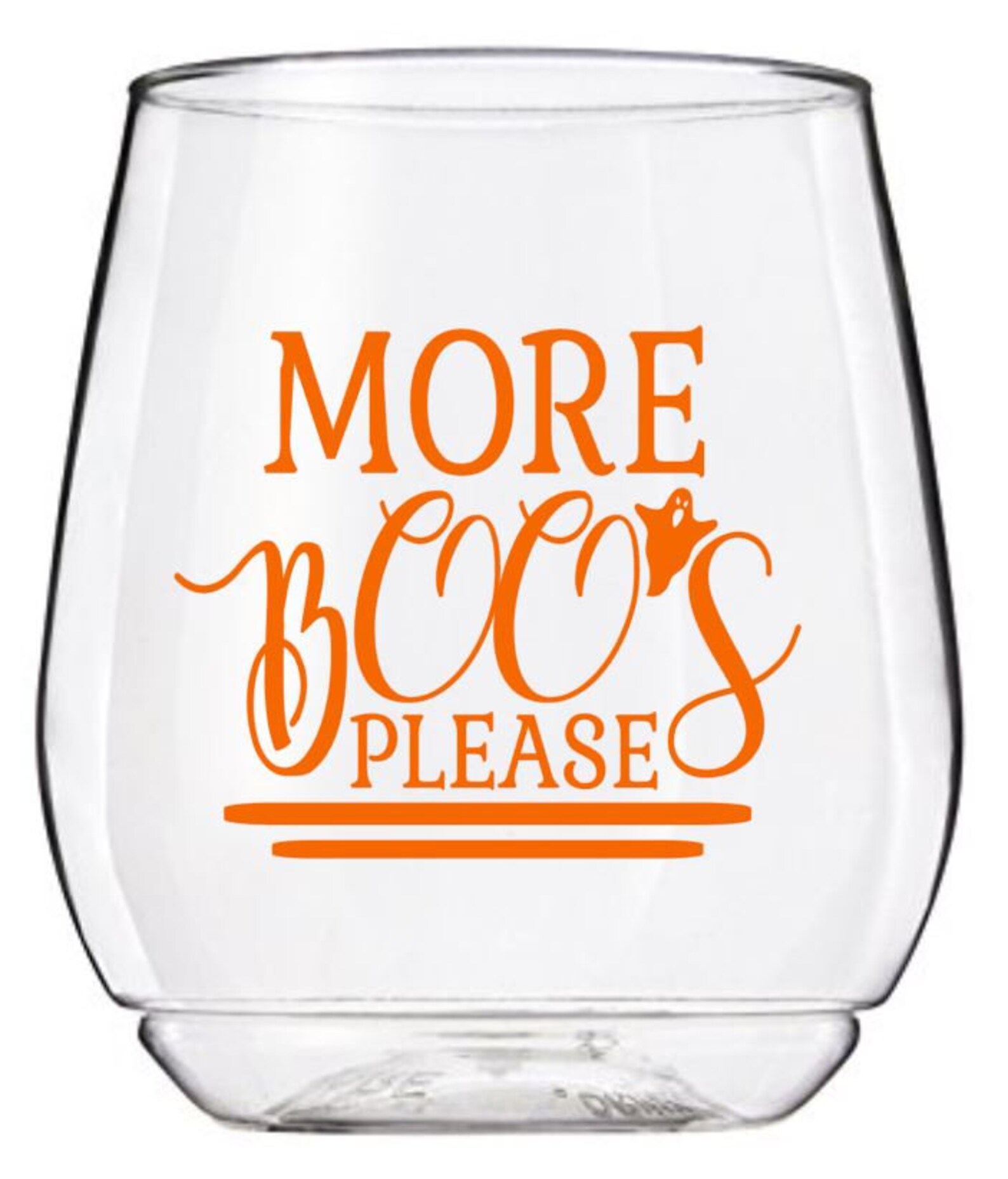 More Boo's Please Wine Glass Decal Halloween Wine Glass Etsy