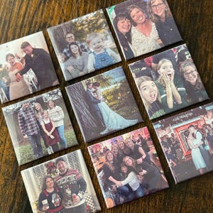 2x2 Inch Photo Magnets | Custom Photo Magnets | Personalized Fridge Magnets | Square Photo Prints | Gift | Bridal Party Gift