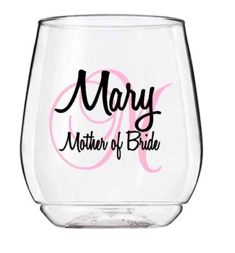 Personalized Wine Glass Decal Monogram With Name and Title Etsy