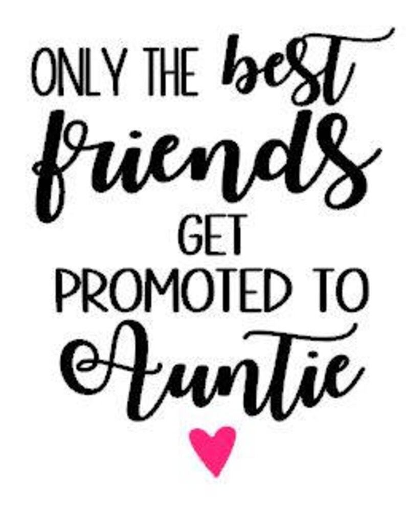 Only The Best Friends Get Promoted To Auntie Coffee Mug Decal | Etsy