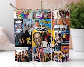 I Love the 90's TV Show Sitcom 20oz 20 oz Tumbler Wrap Sublimation Design PNG SVG Digital Download Wraps Retro Throwback Urban tv Shows