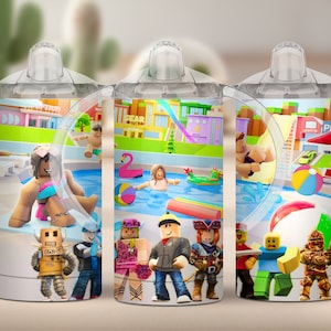 Roblox 12oz Tumbler Sippy Cup Wrap Sublimation Designs Digital Download Template PNG SVG + Bonus Gift!