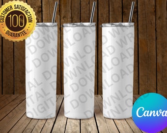May include: Three stainless steel tumblers with lids and straws. The tumblers are white and have the text "DOWNLOAD" printed on them.
