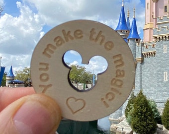 10 Cast Member Appreciation Tokens - Personalized Thank you Coins - Custom thank you giveaway gift for your vacation at the Parks