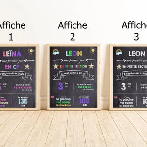Affiche - panneau - carte rentrée scolaire personnalisé