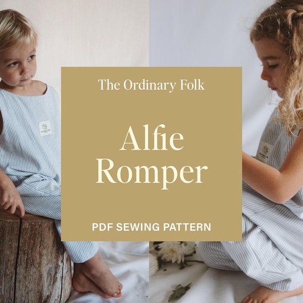 Alfie Romper Schnittmuster: Anfängerfreundlich, Oversized Fit (Digitaler Download)