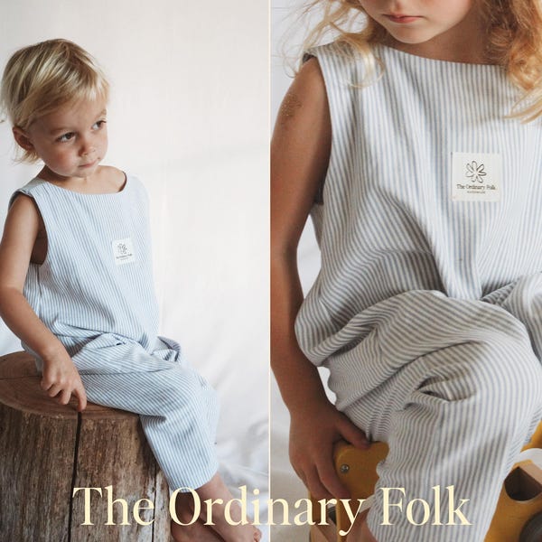 Beginner Romper Sewing Pattern: Oversized Baby Jumpsuit (Digital Download)