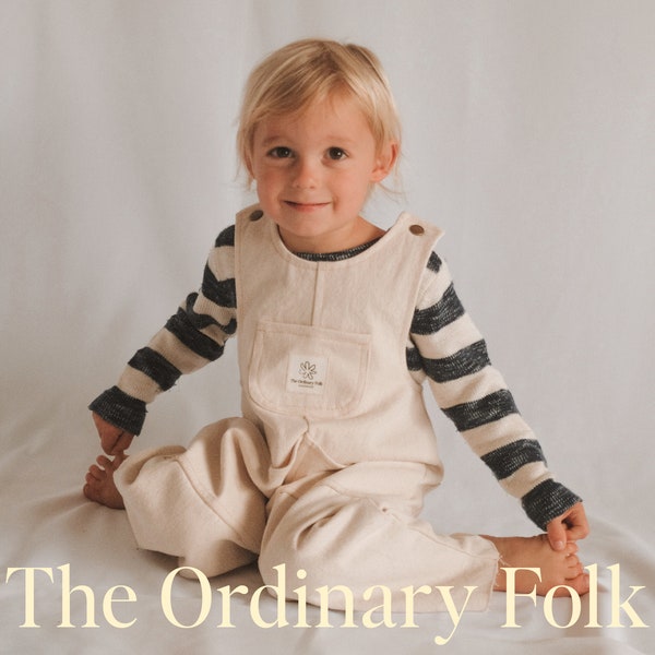 Billie Overalls Sewing Pattern: Beginner Friendly, Newborn to 7 Years (Digital Download)