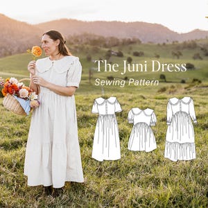 Peter Pan Collar Dress | Baby Doll Style Dress | Digital PDF