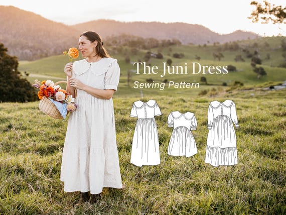 peter pan collar dress woman Ivory Puff Sleeve Buttoned Midi VOS LEE temperature only CAUTIONS Elegant High Waist Peter Pan