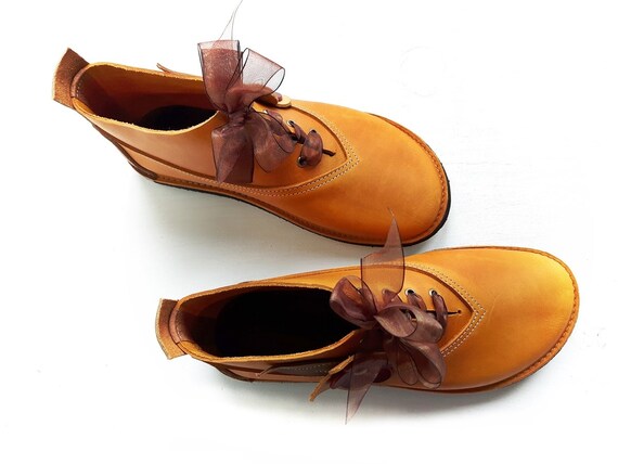 Custom Willo Boot In Golden Tan Everyday Comfort Boots Etsy
