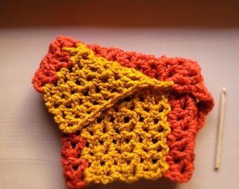 STORM Chunky Cowl Collar. 5057. Cottage Crochet. Handmade in England.