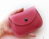 Handmade leather coin, cards, small purse, MINNIE Purse by Fairysteps. Lipstick 2900