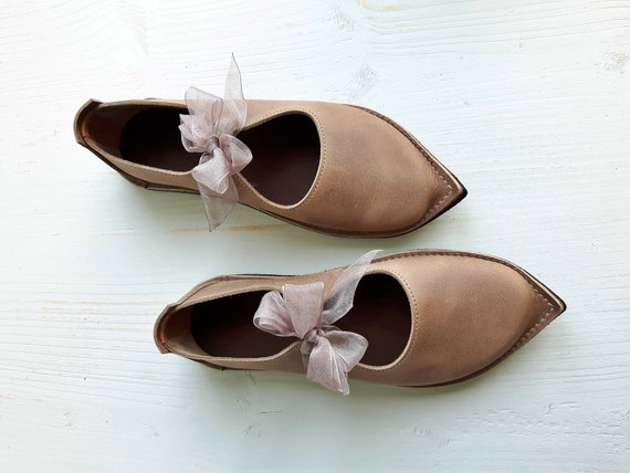 Uk 4 Women S Shoes Esther Fairy Tale Shoe Pointy Toe Etsy